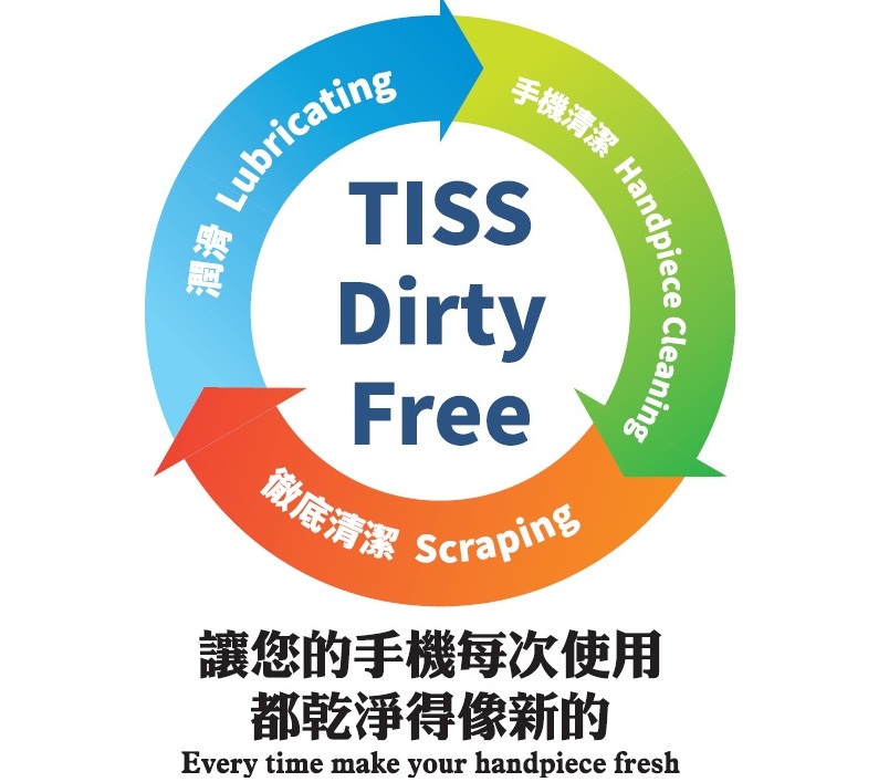 TISS Dirty-Free Dental Handpiece Cleaning Lubricant